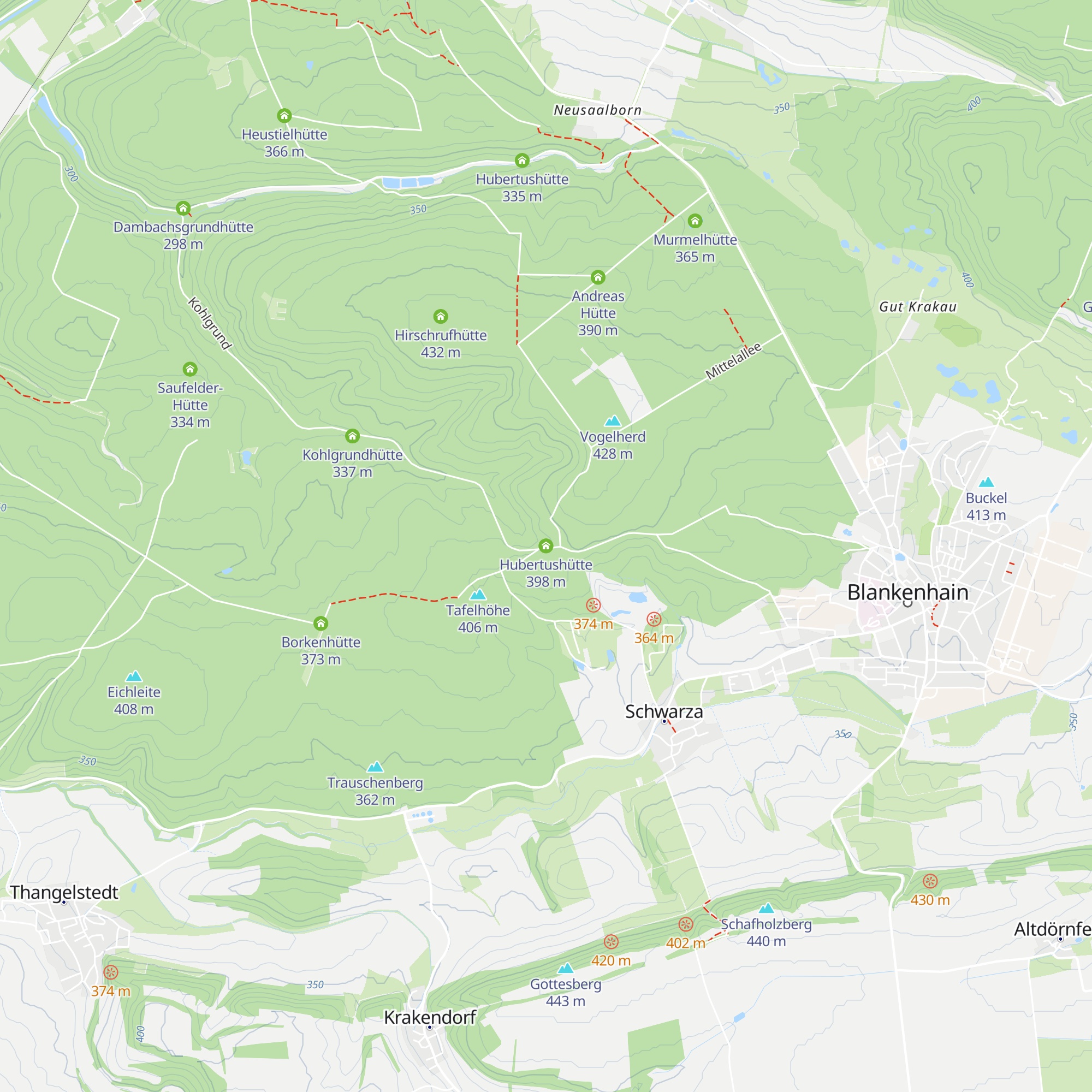 Hubertushütte map