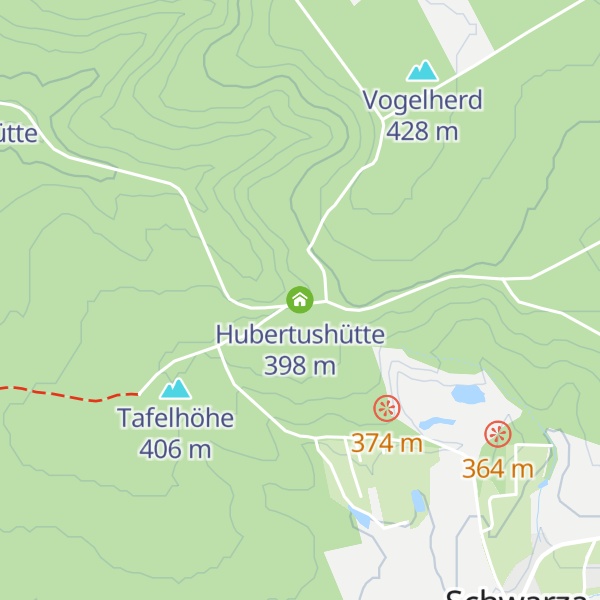 Map of Hubertushütte