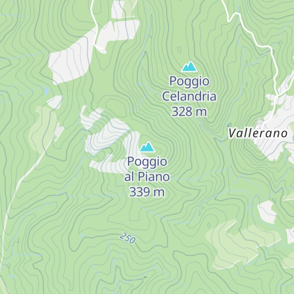 Map of Poggio al Piano