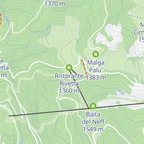 Map of Malga Rivetta
