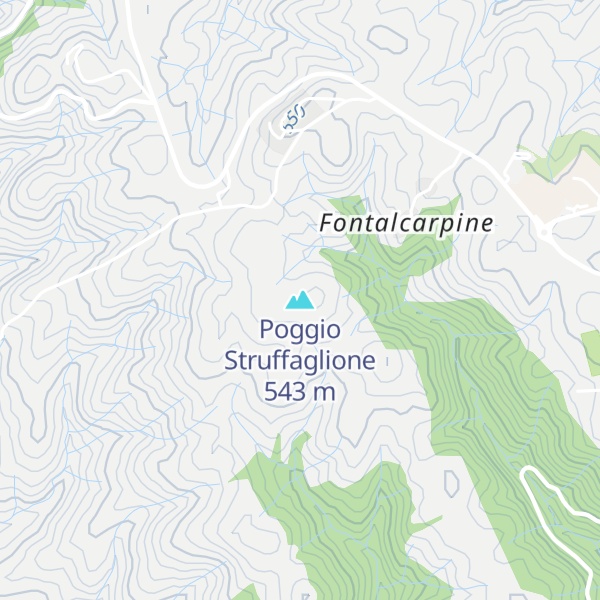 Map of Poggio Struffaglione