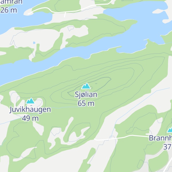 Map of Sjølian