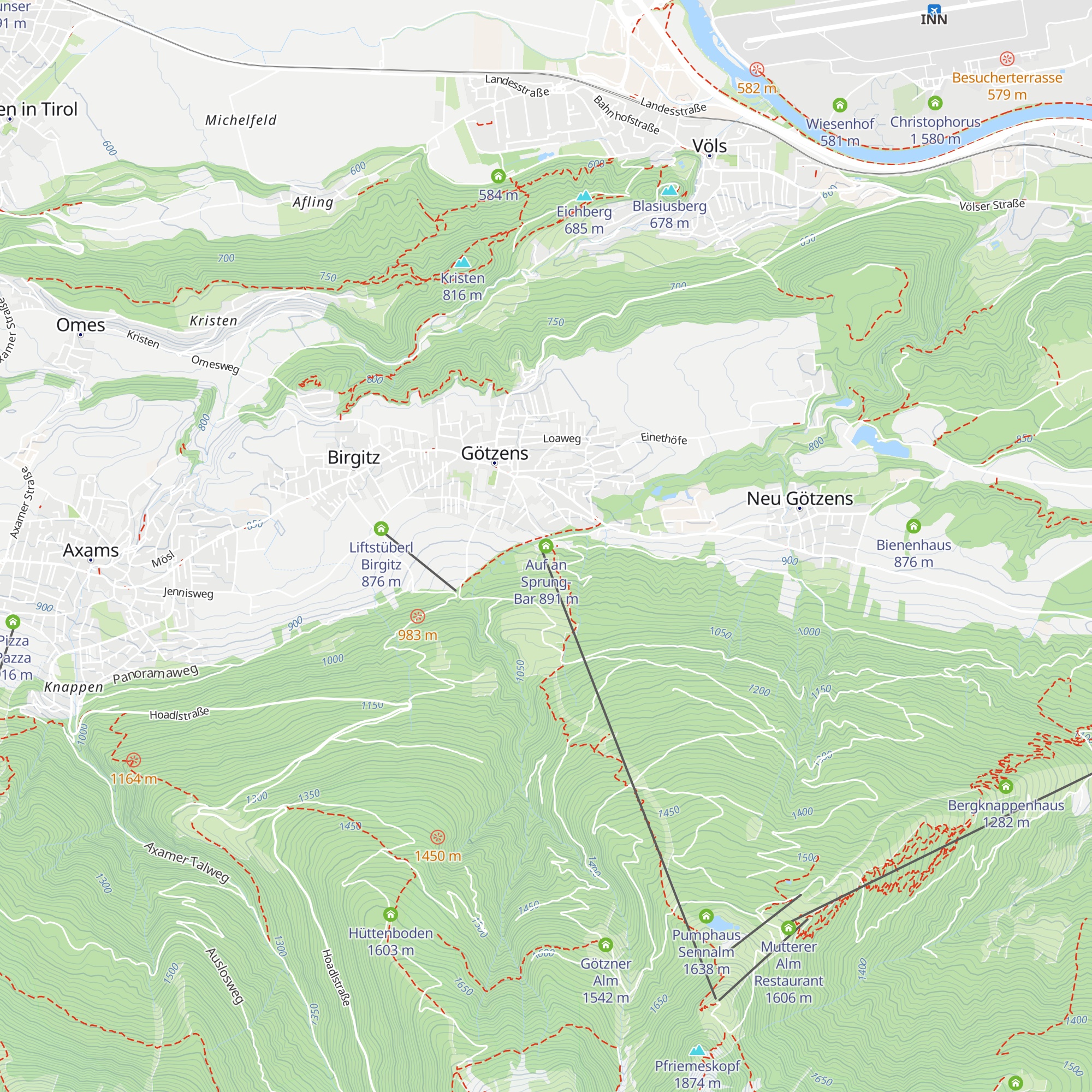 Auf an Sprung-Bar map