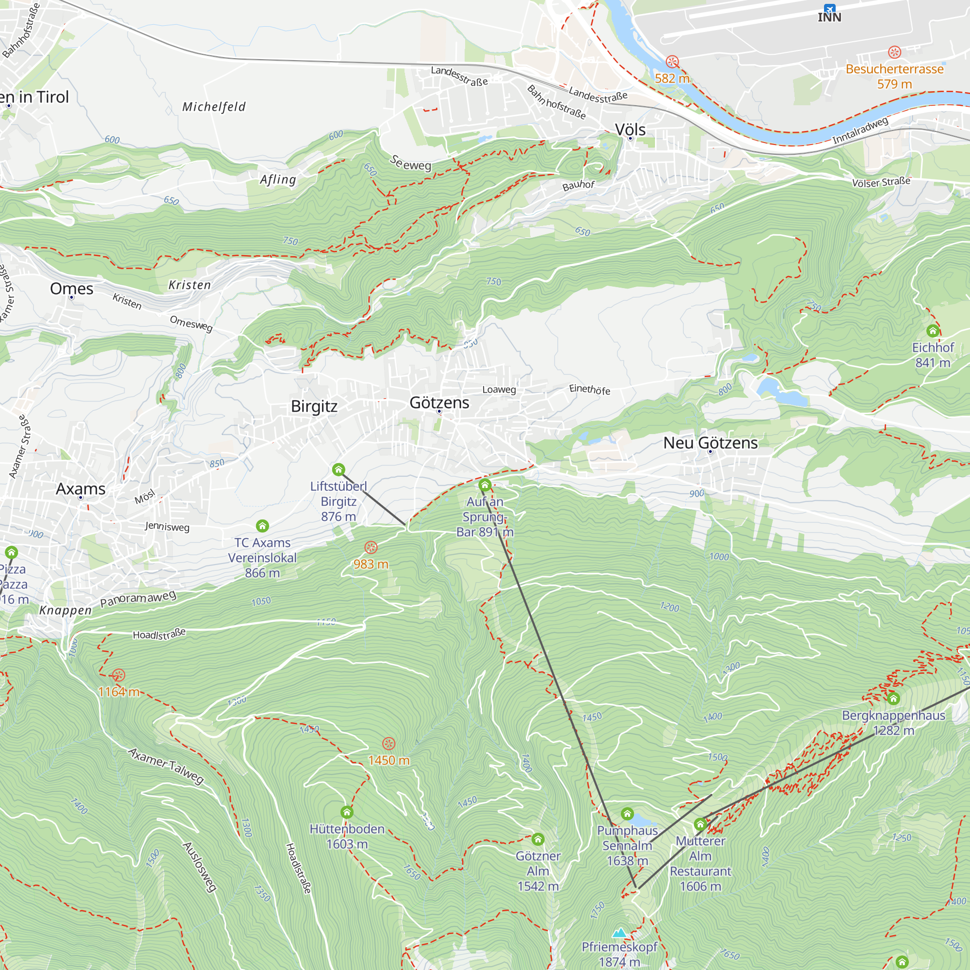 Auf an Sprung-Bar map
