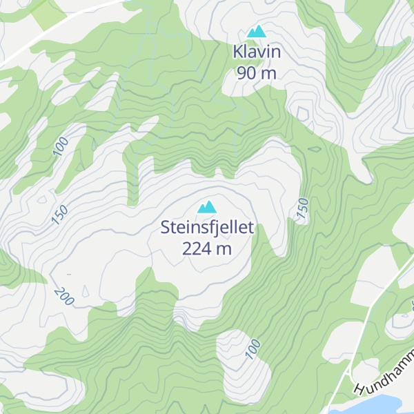 Map of Steinsfjellet