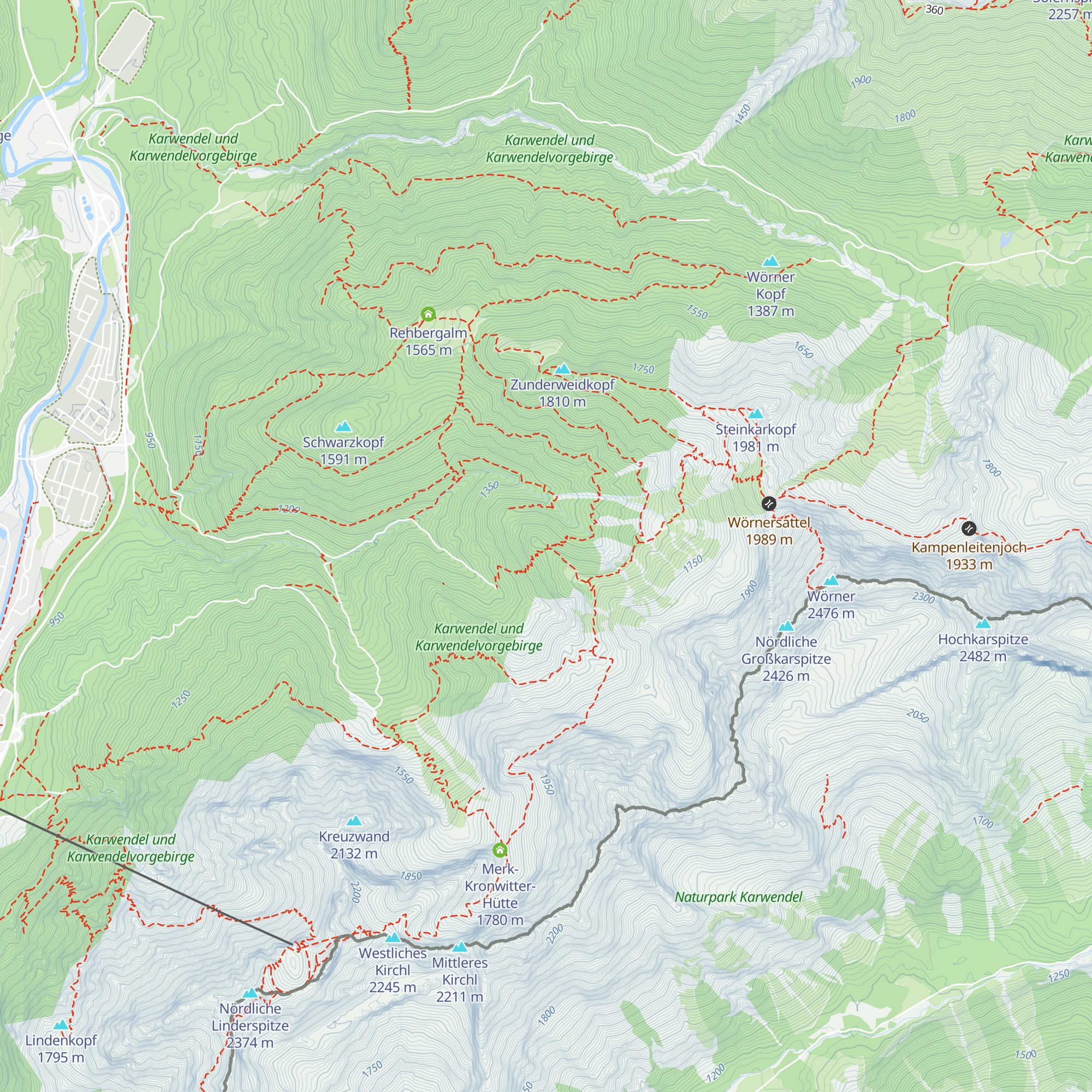 Obere Kälberalm map