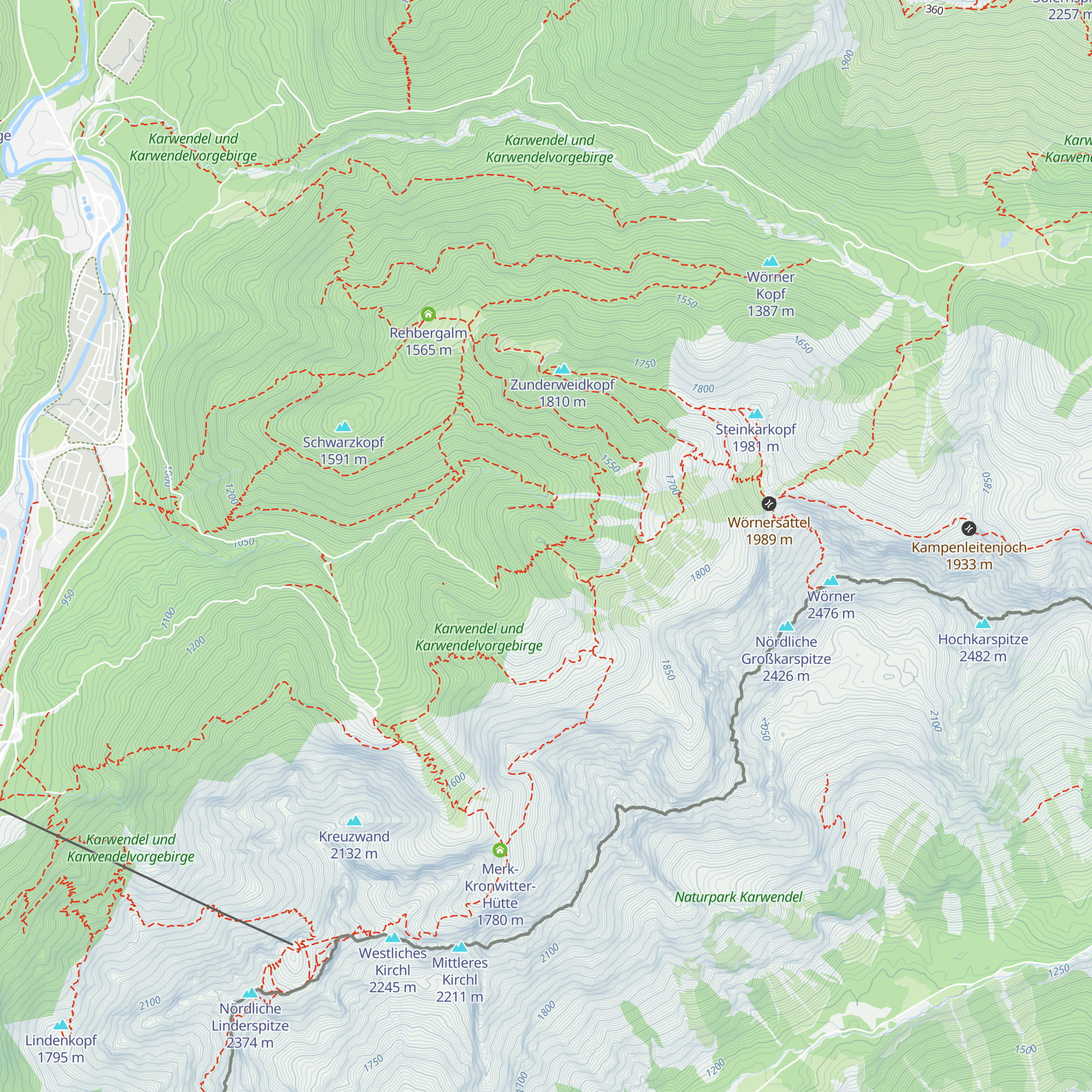 Obere Kälberalm map