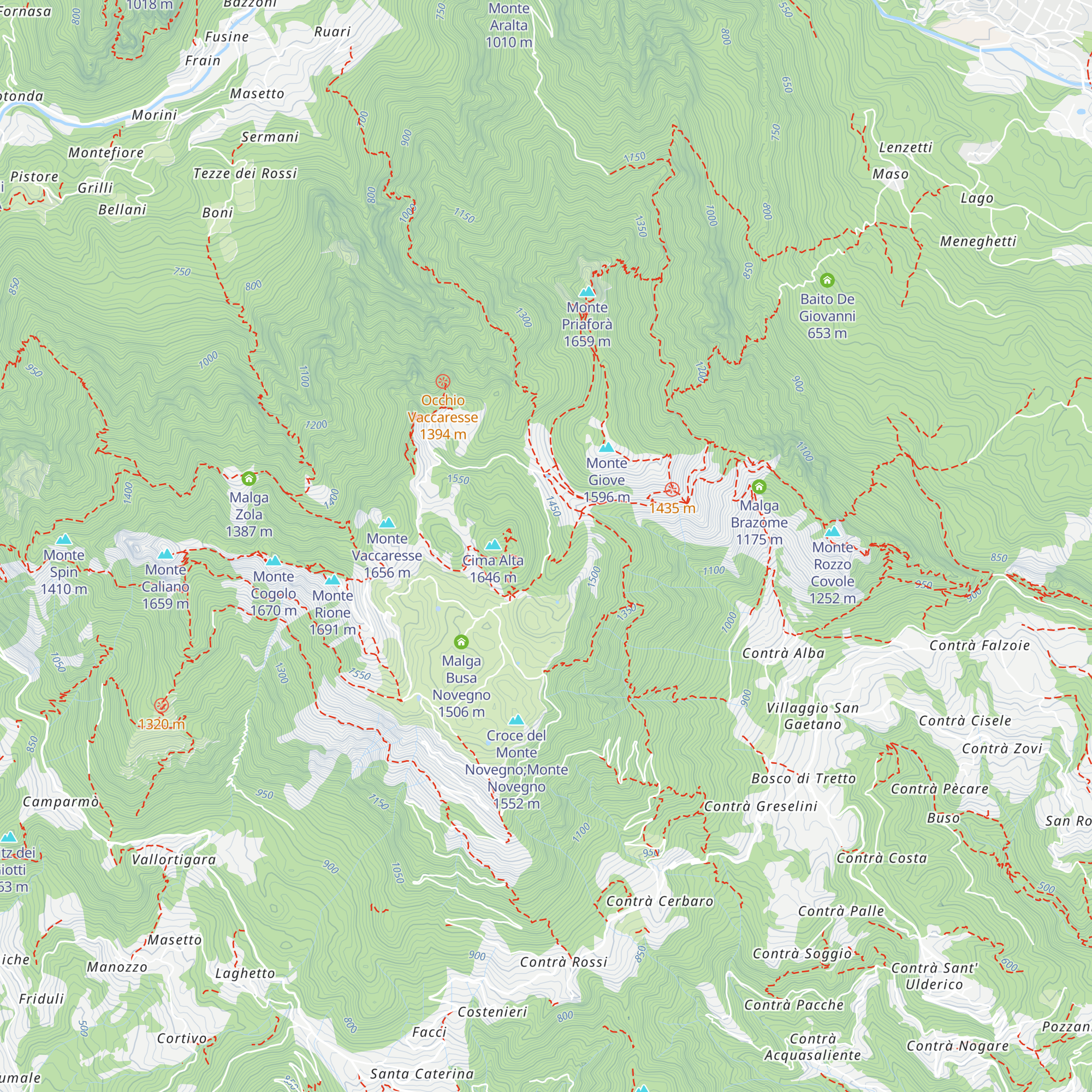 Baita Baretela map