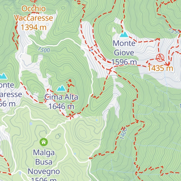 Map of Malga Campedello