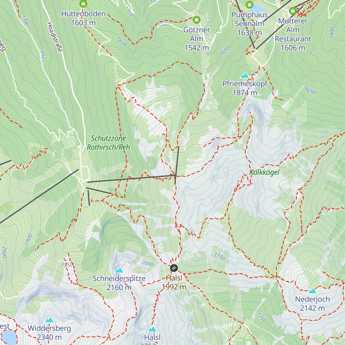 Birgitzköpflhaus map