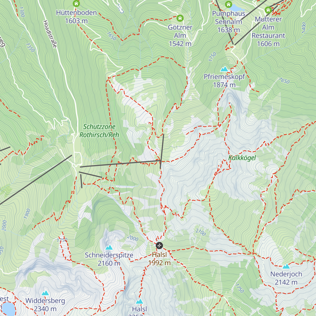 Birgitzköpflhaus map