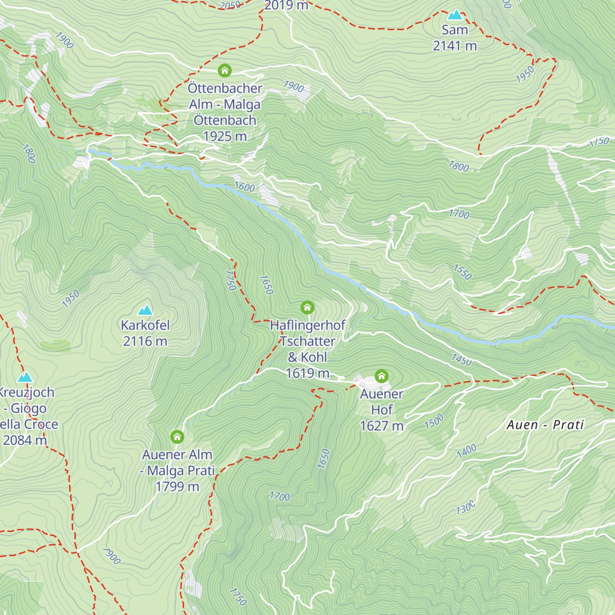 Haflingerhof Tschatter & Kohl map