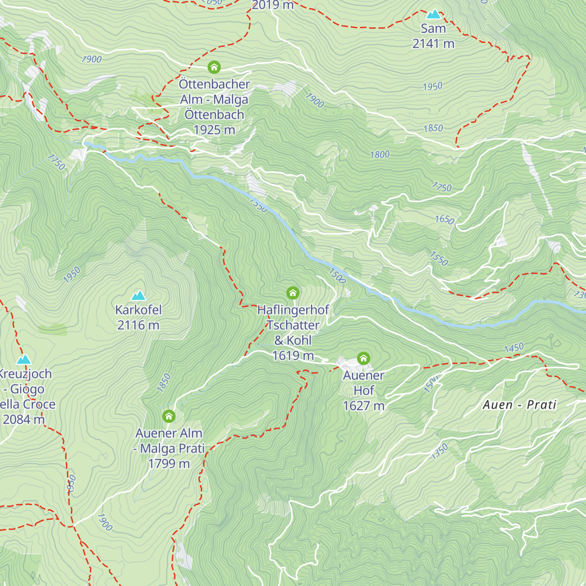 Haflingerhof Tschatter & Kohl map