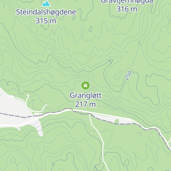 Map of Grangløtt