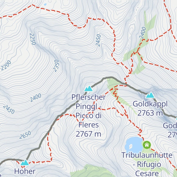Map of Pflerscher Pinggl - Picco di Fleres