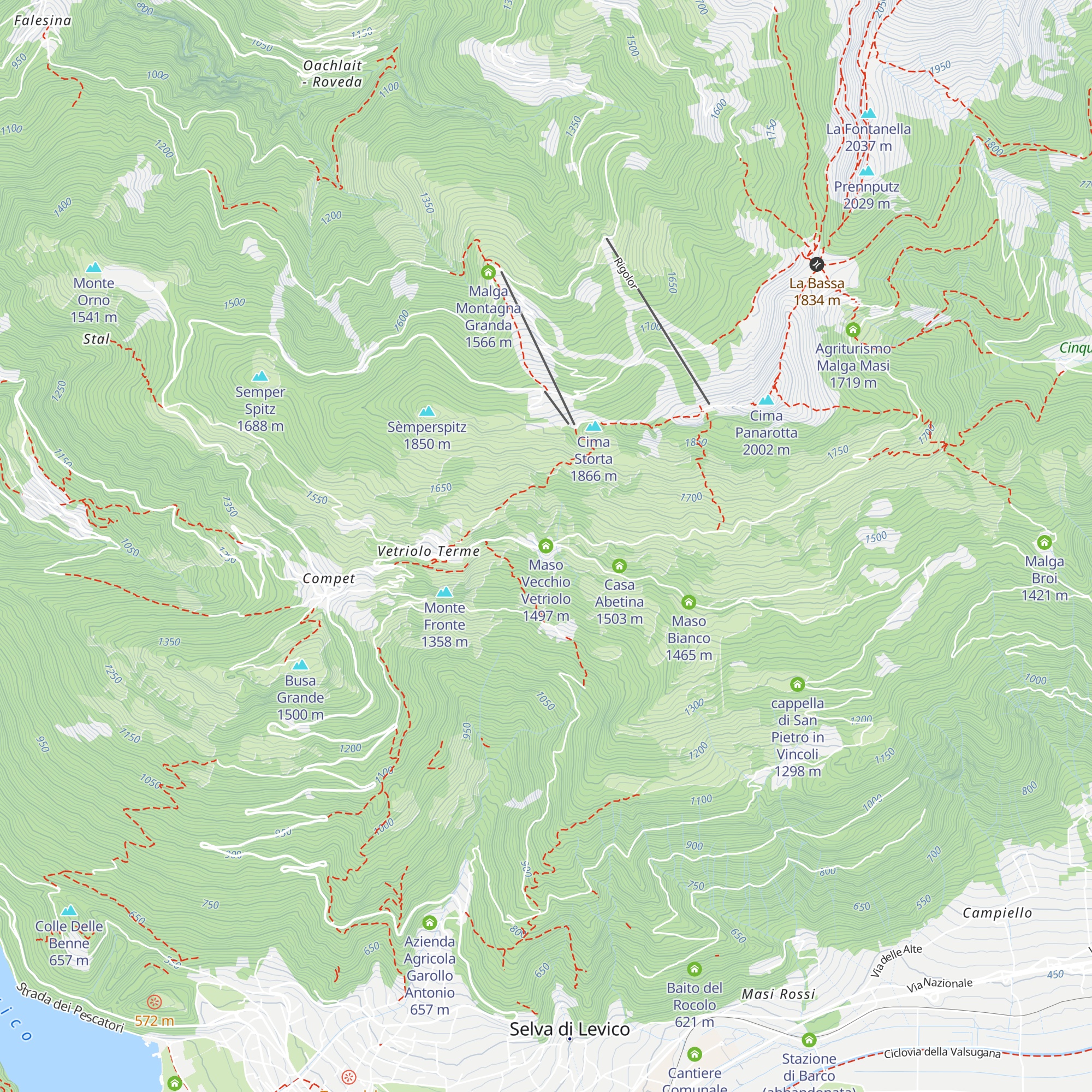 Maso Vecchio Vetriolo map