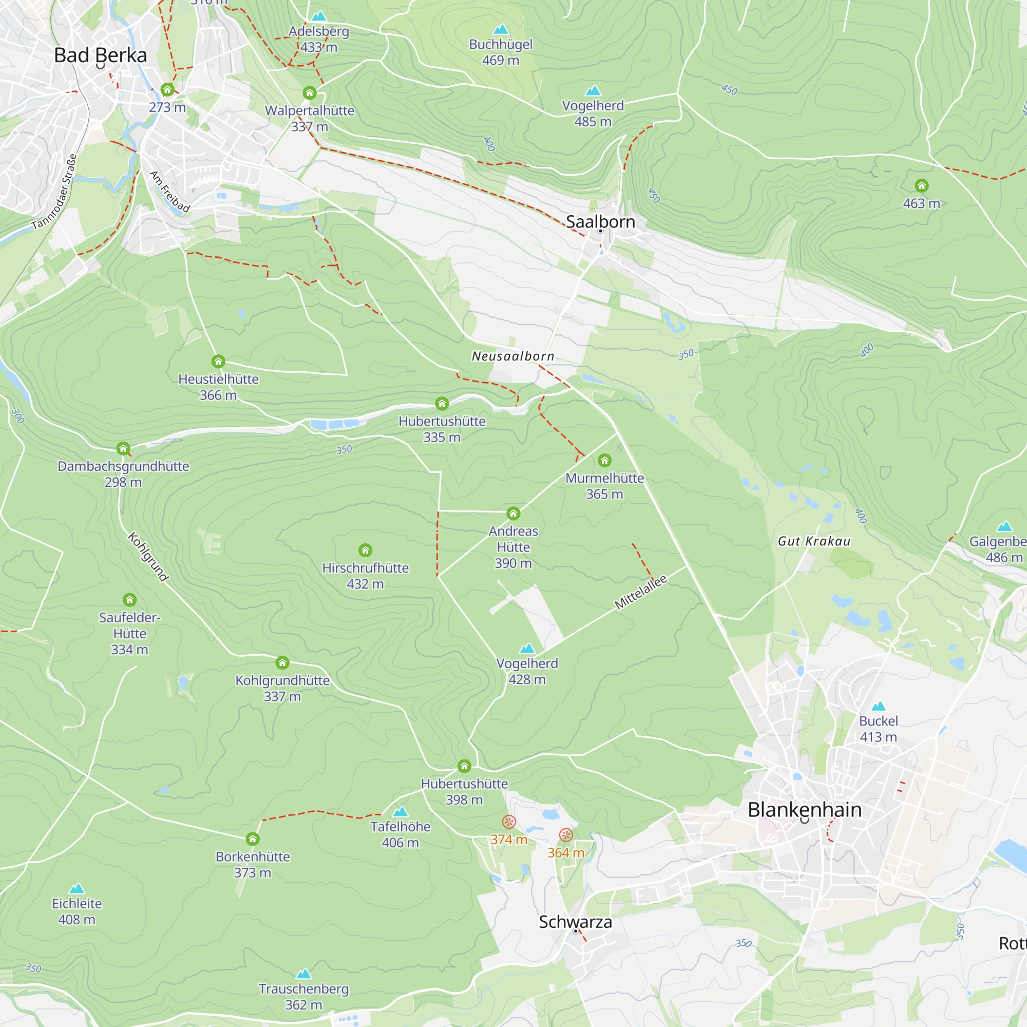 Andreas Hütte map