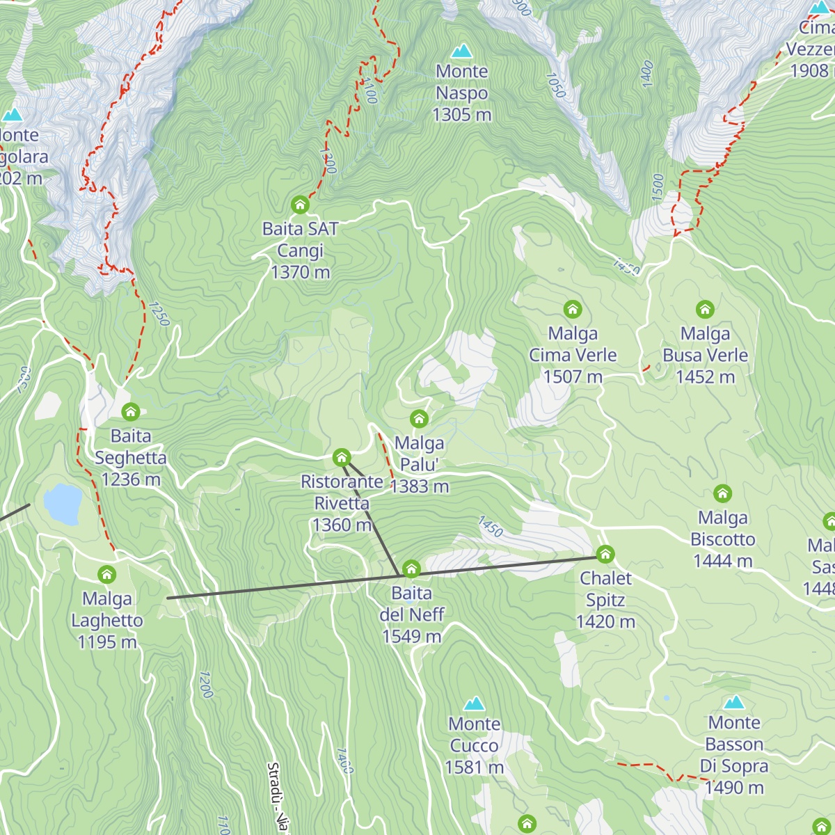 Malga Palù map