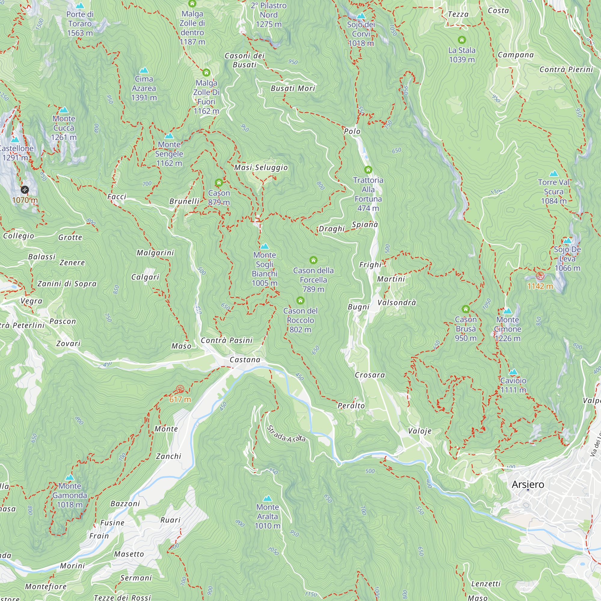 Cason del Roccolo map
