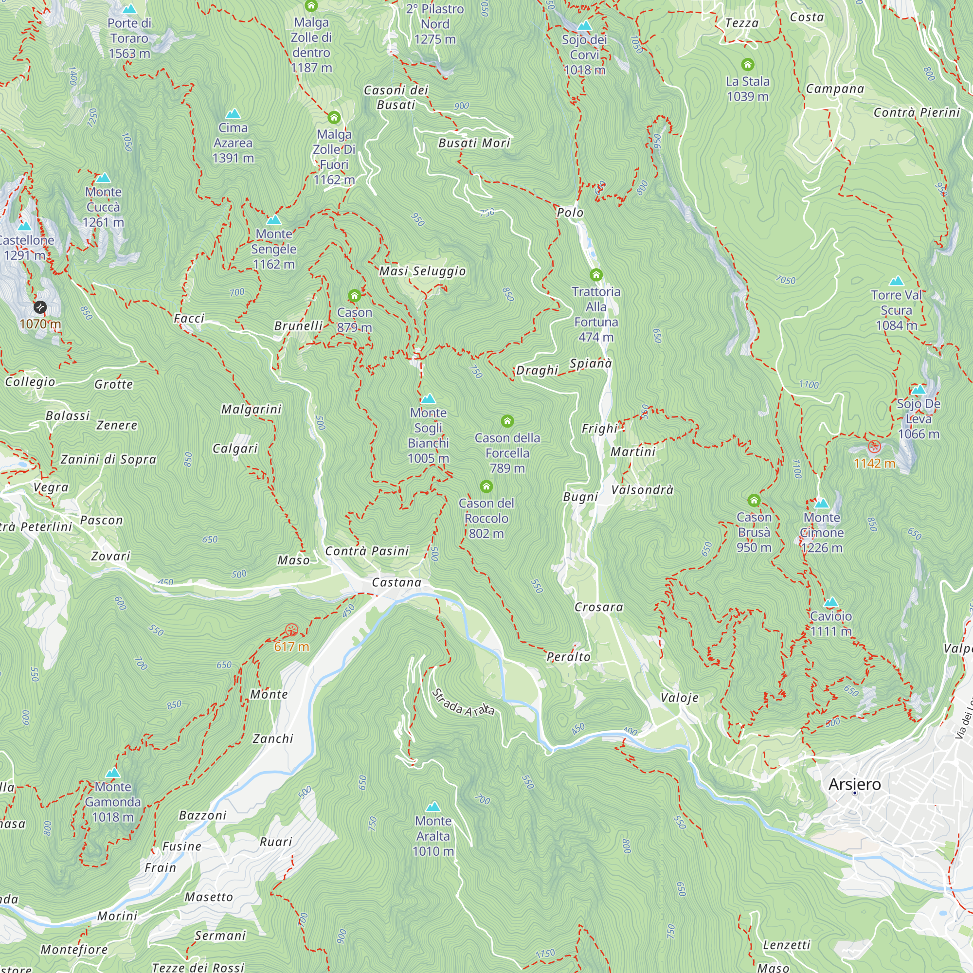 Cason del Roccolo map