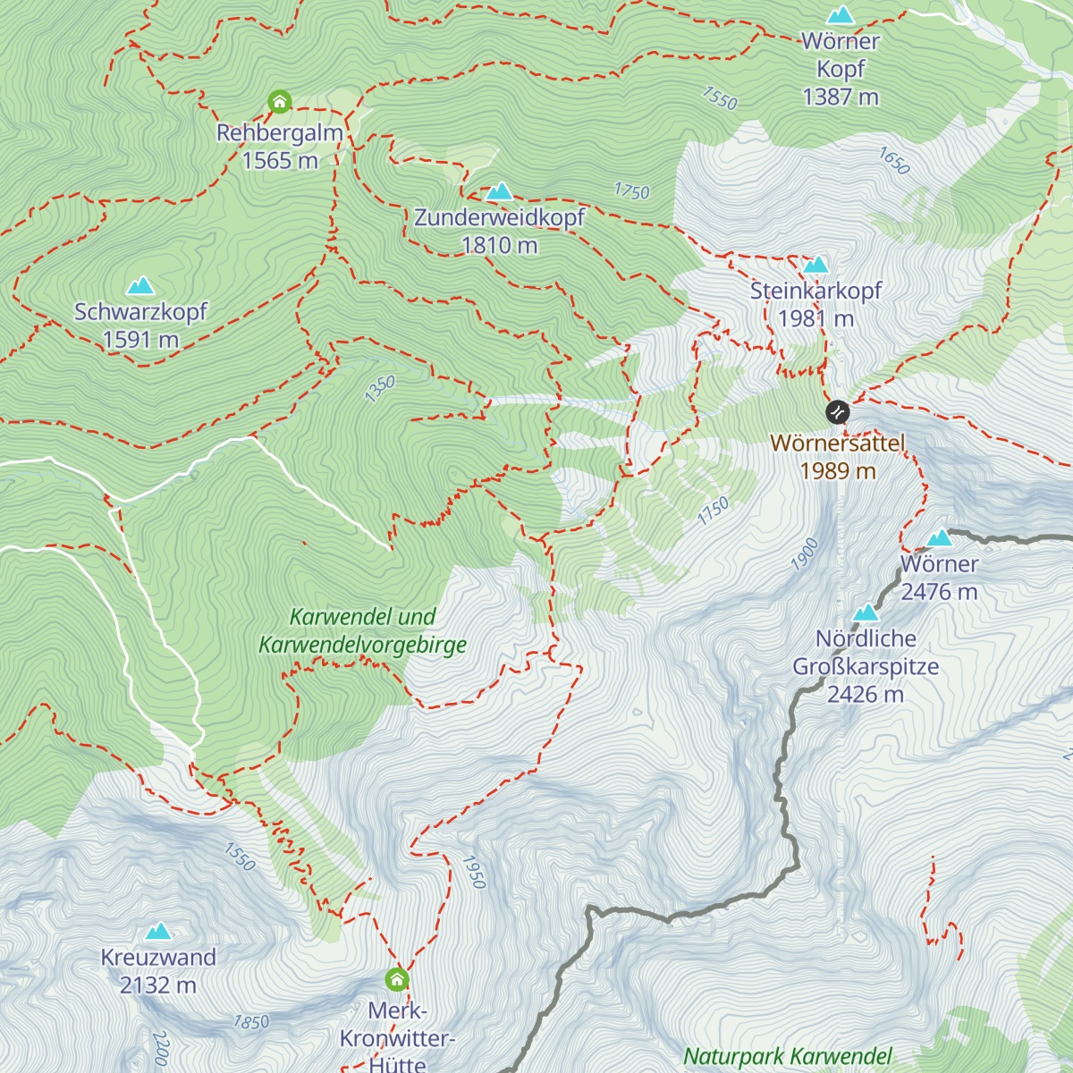 Hochlandhütte map