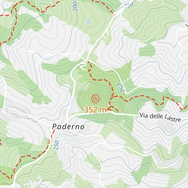 Map of Monte Paderno