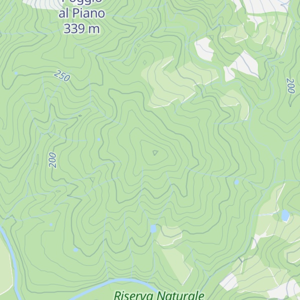 Map of Poggio Casoli