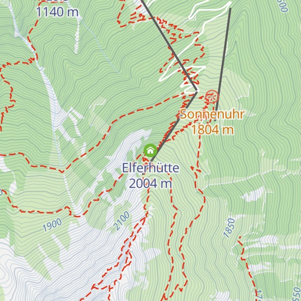 Map of Elferhütte