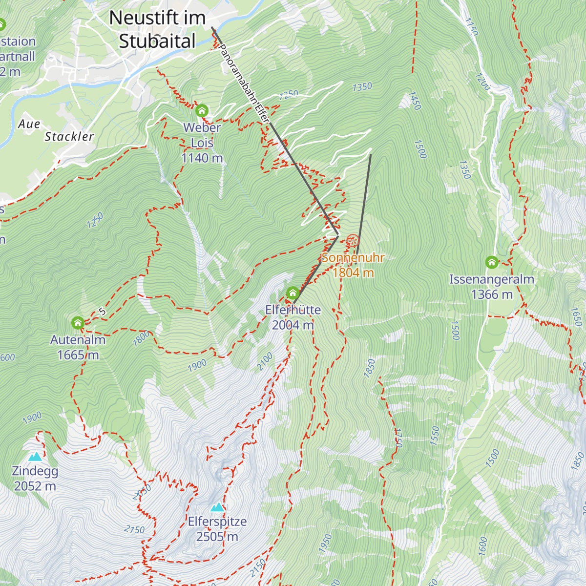 Elferhütte map