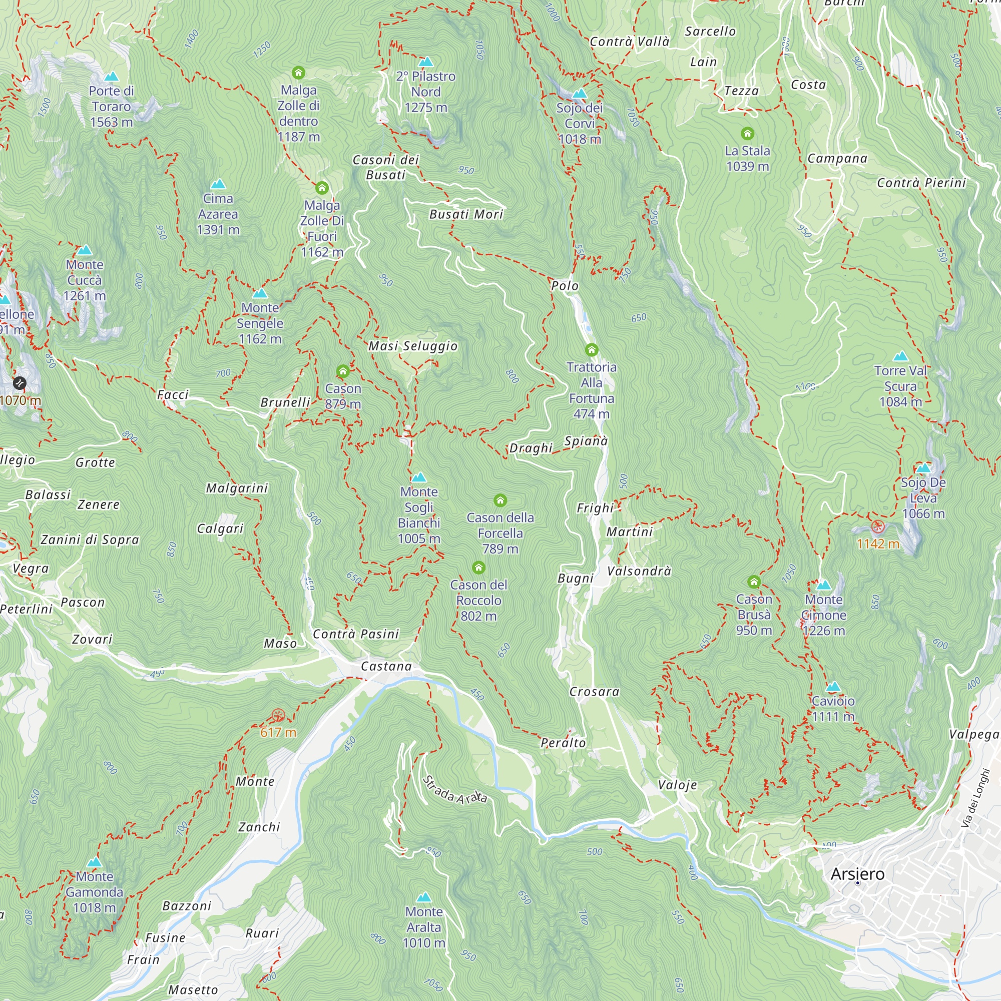 Cason della Forcella map