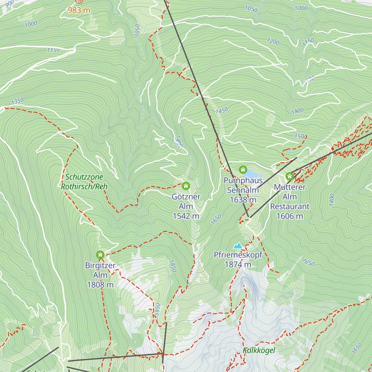 Götzner Alm map