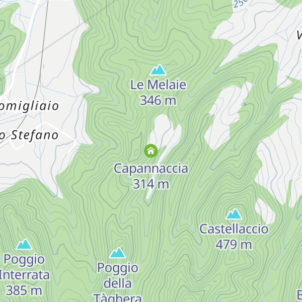 Map of Capannaccia