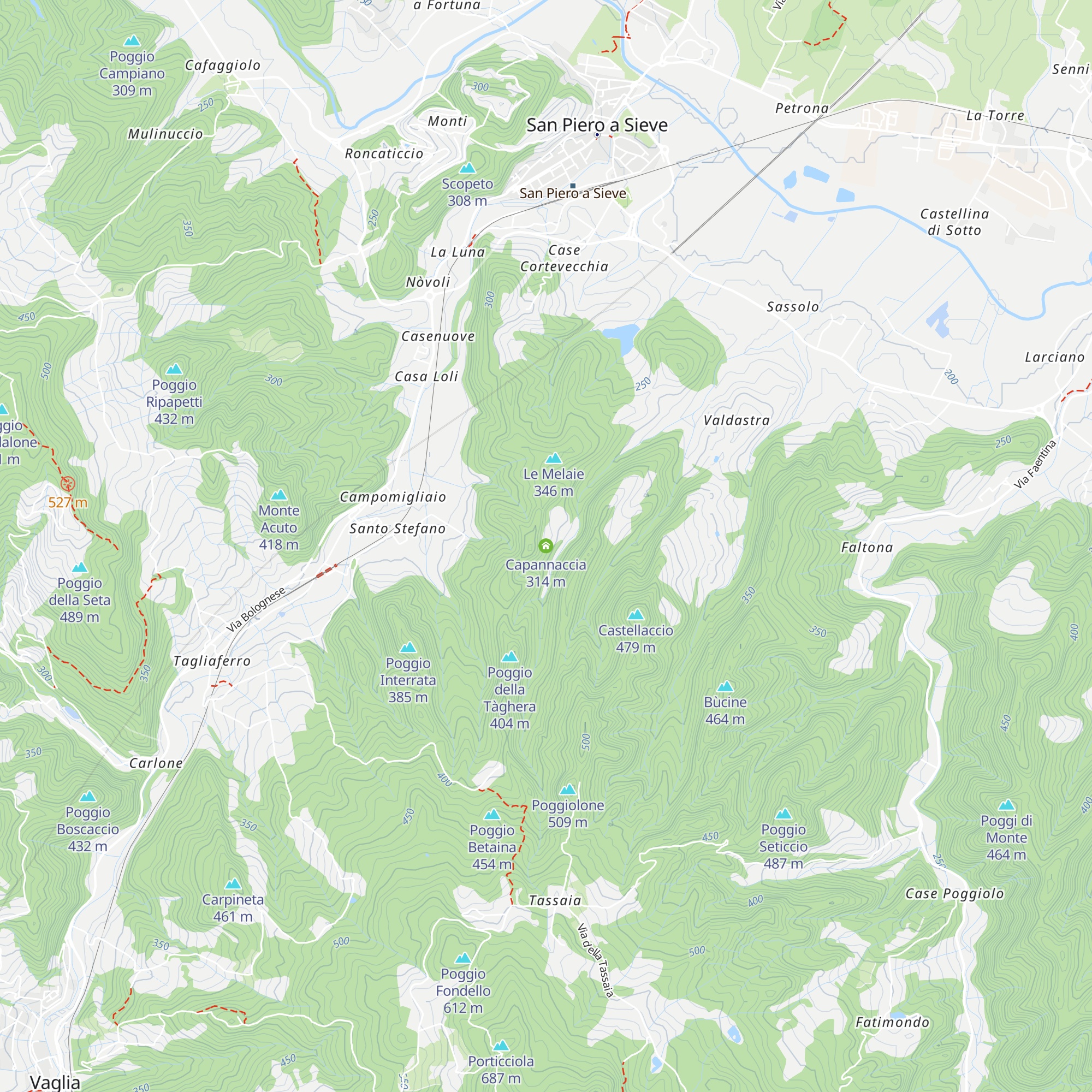 Capannaccia map