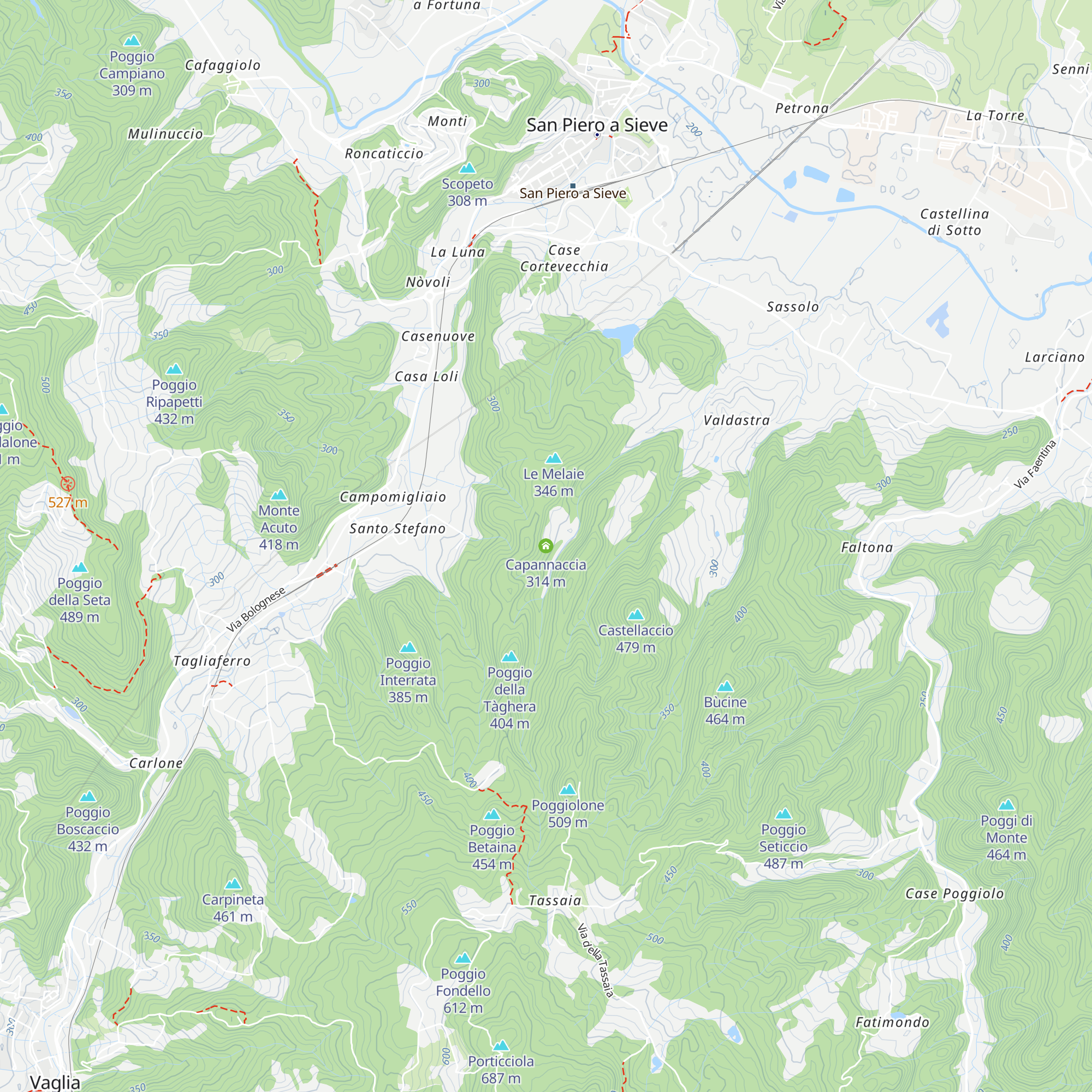 Capannaccia map
