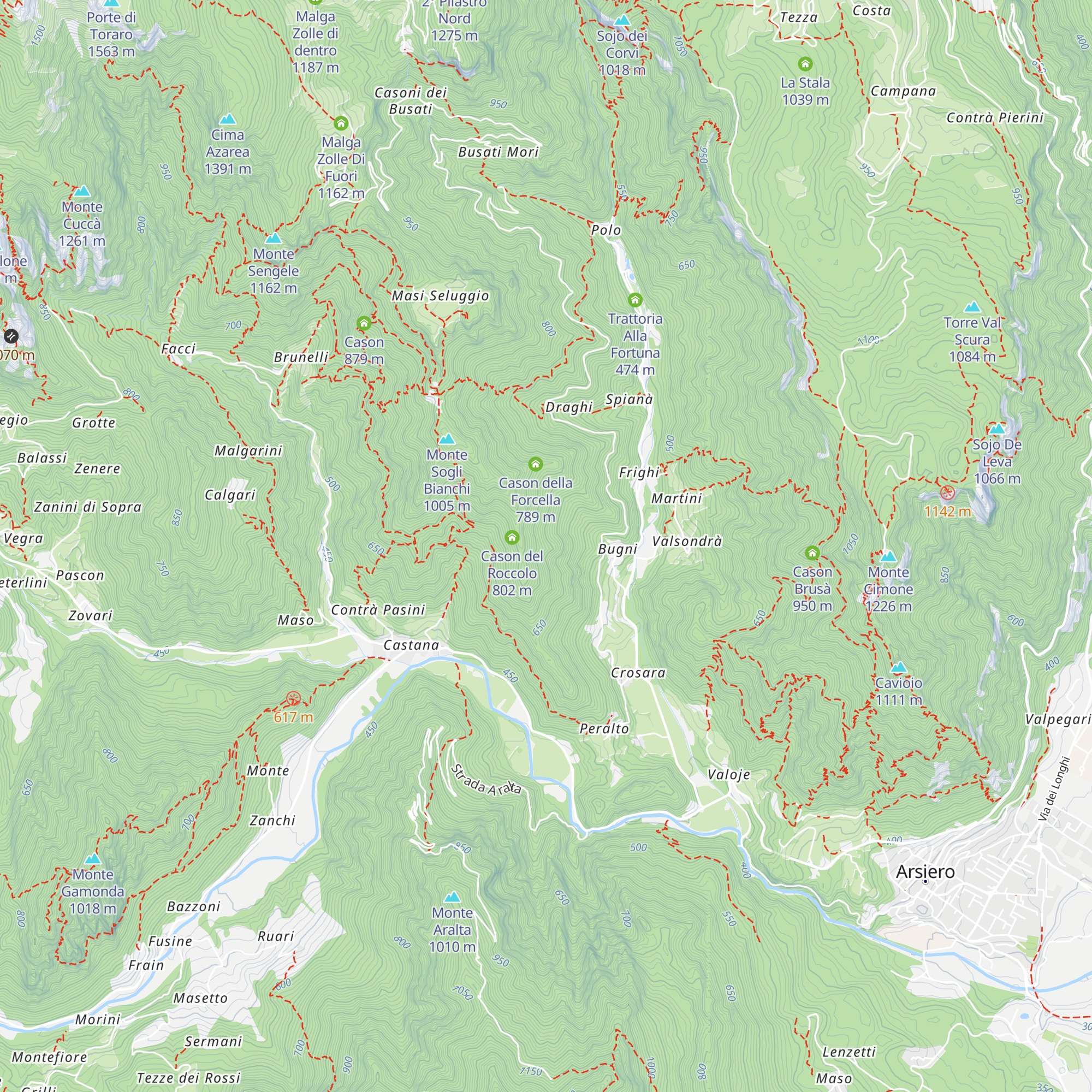 Cason de Bombasin map