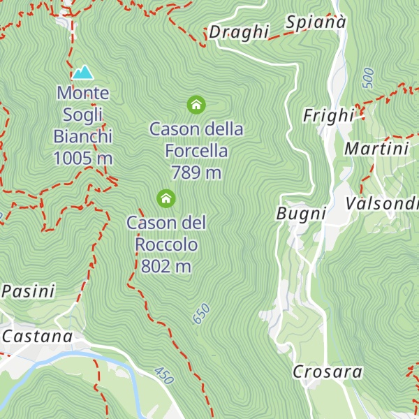 Map of Cason de Bombasin