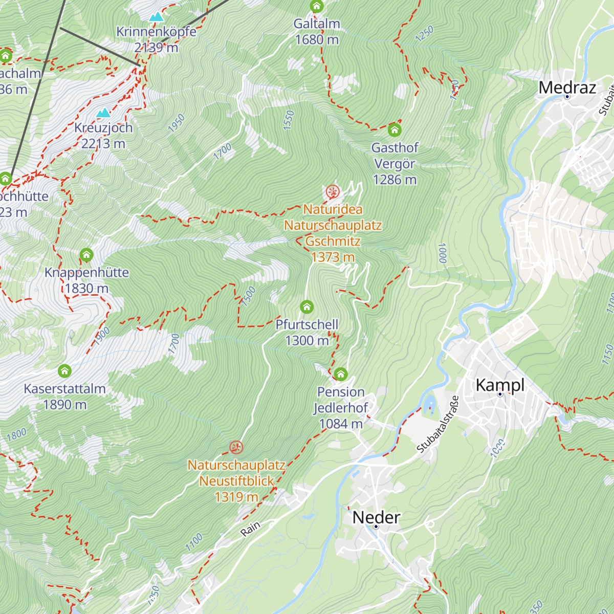 Pfurtschell map