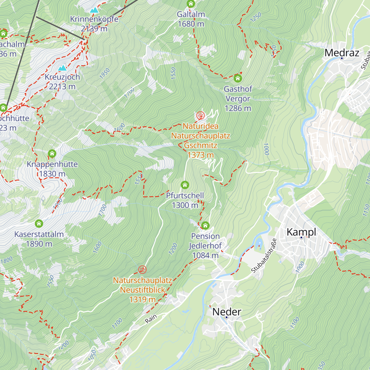 Pfurtschell map