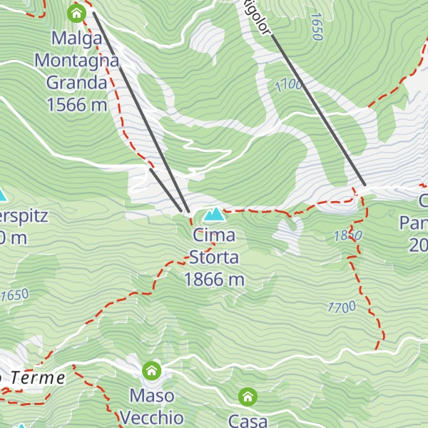 Map of Cima Storta