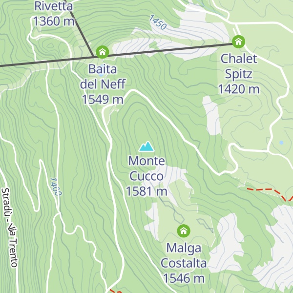 Map of Monte Cucco