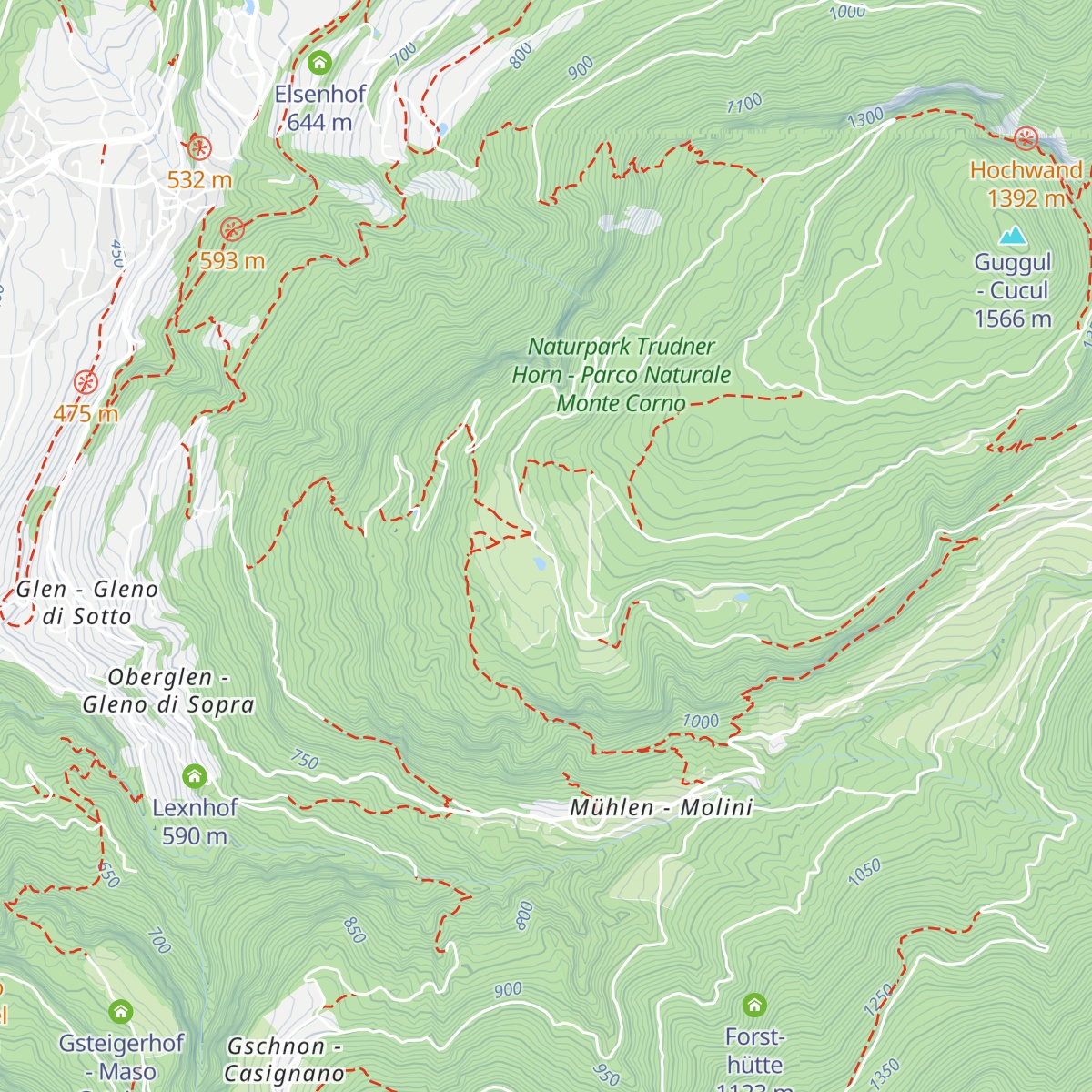 Cislon-Alm - Malga Cislon map