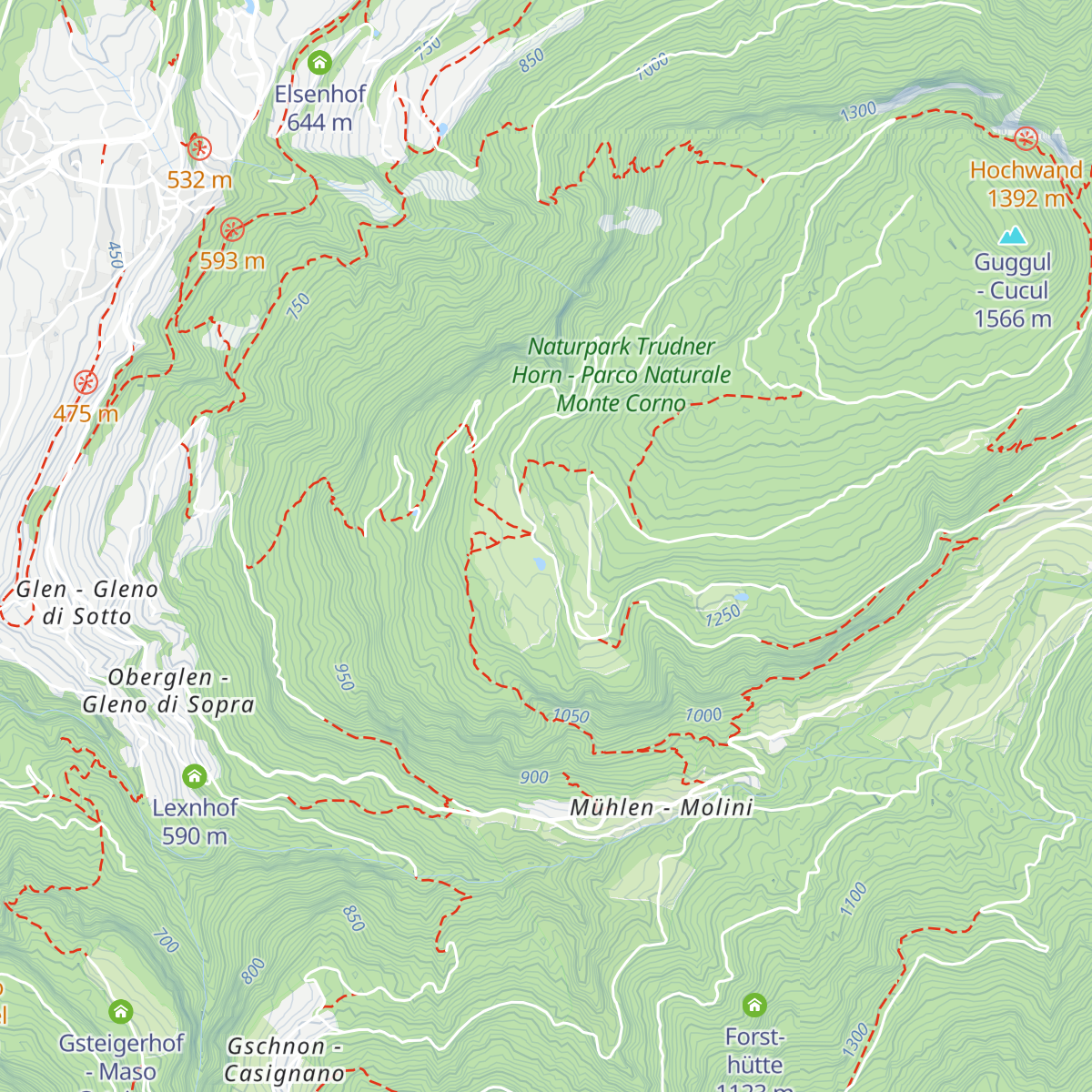 Cislon-Alm - Malga Cislon map