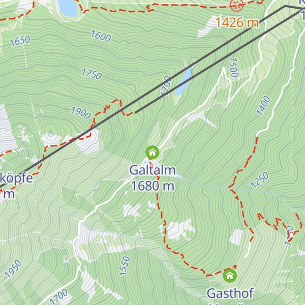 Map of Galtalm