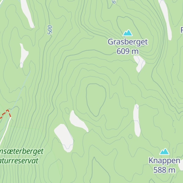 Map of Nordre Romsæterberget