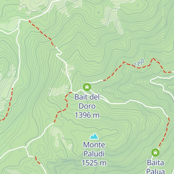 Map of Bait del Doro