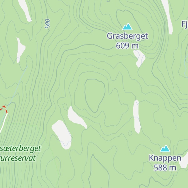 Map of Romsæterberget