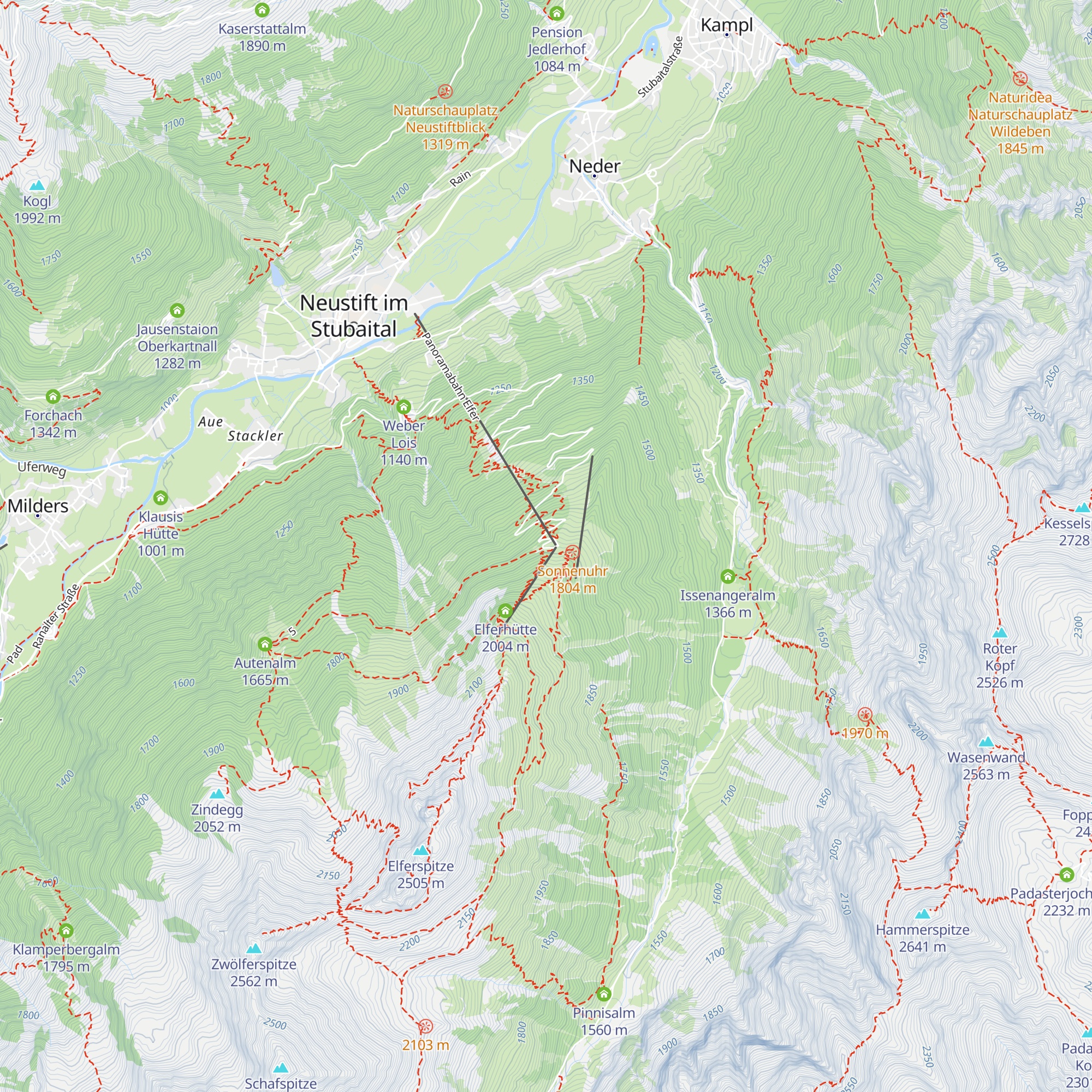 Panoramarestaurant Elfer map