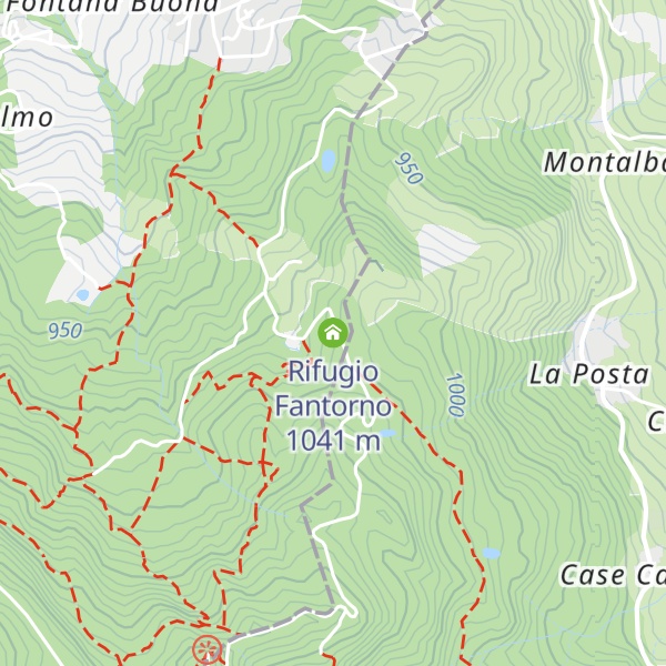 Map of Rifugio Fantorno