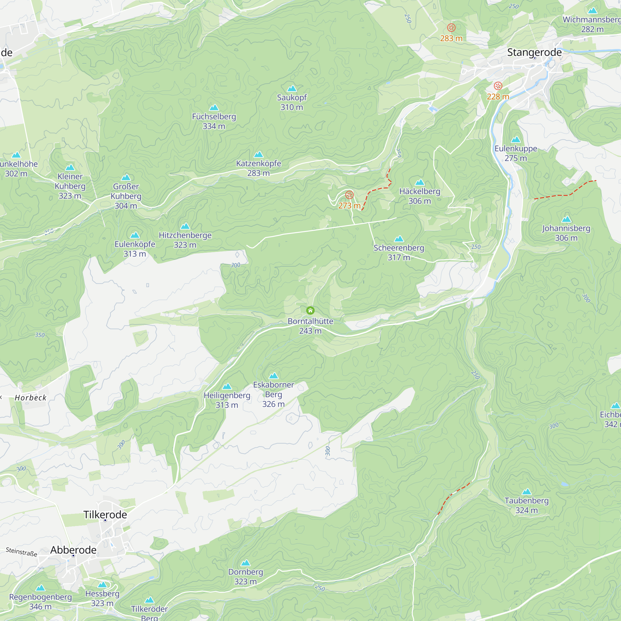 Borntalhütte map