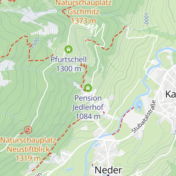 Map of Pension Jedlerhof